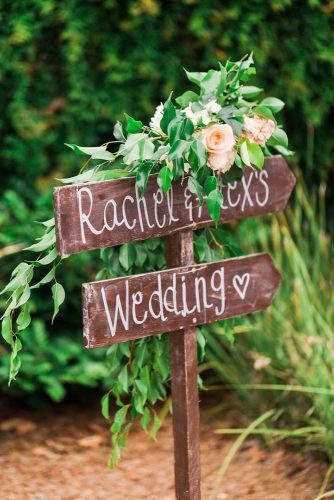 park wedding wedding sign Valorie Darling Photography