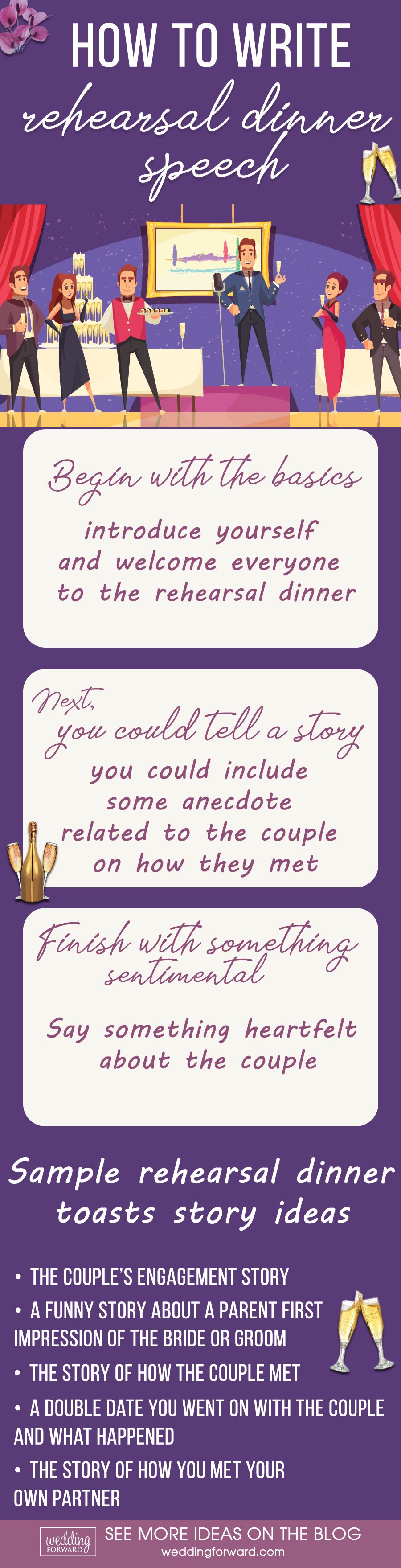 rehearsal dinner speech how to write rehearsal dinner speech infographic