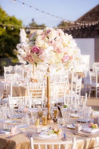 Wedding Reception Rose Gold Wedding Centerpieces