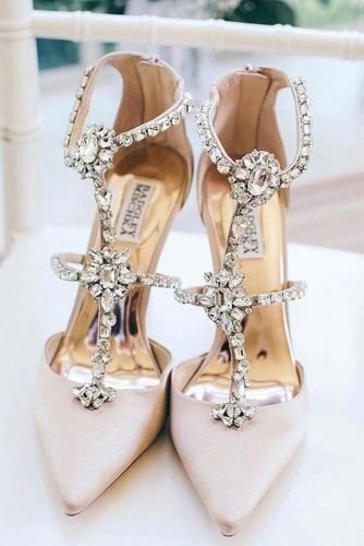 badgley mischka wedge bridal shoes