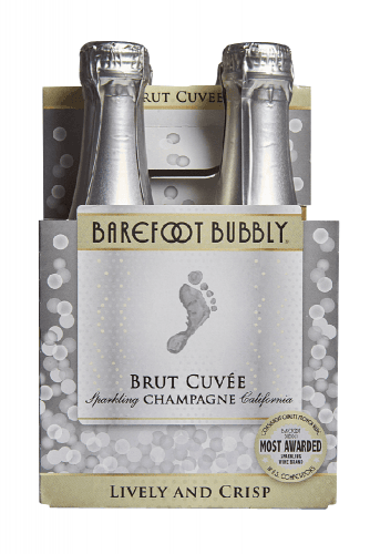 mini wine bottles Barefoot Bubbly Brut