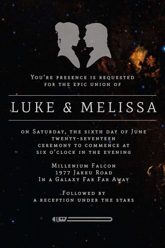 Star Wars Wedding Seating Chart