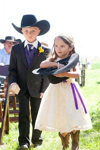 country wedding ideas ring bearer flower girl