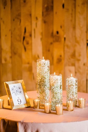 diy wedding ideas diy candles with babys breath