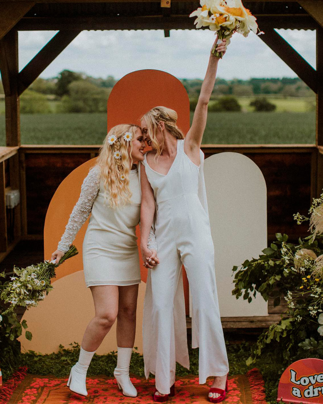 lesbian wedding ideas brides attire