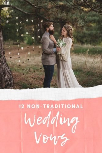 non-traditional wedding vows