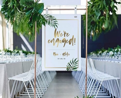 engagement party decorations we are engaged banner