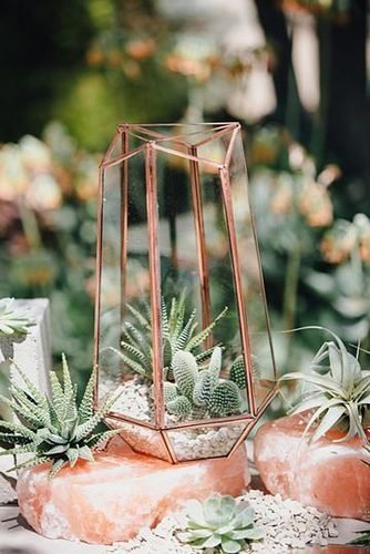 fall wedding party cactus in the copper decor wedding centerpieces