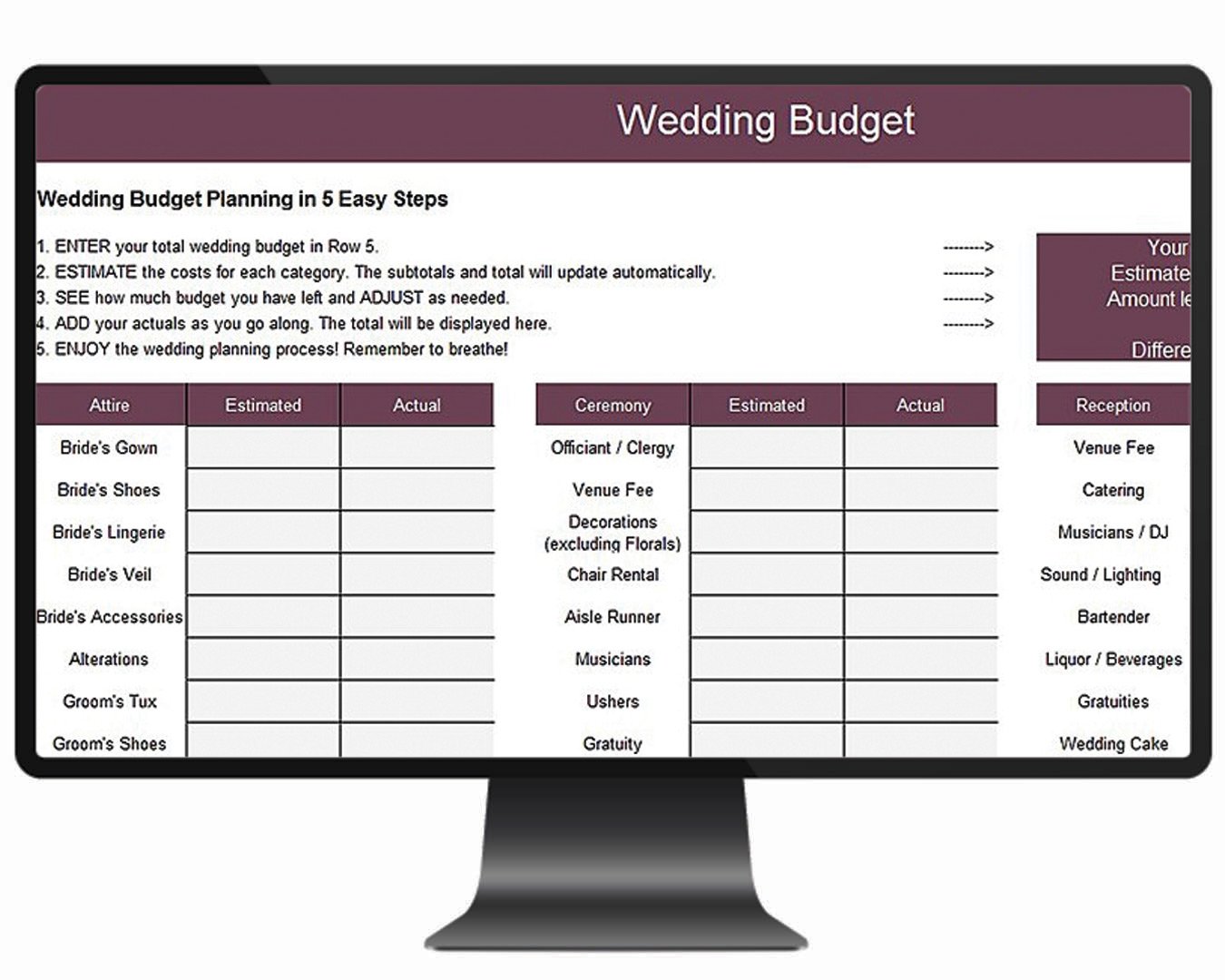 wedding budget spreadsheet brideside wedding budget planning spreadsheet