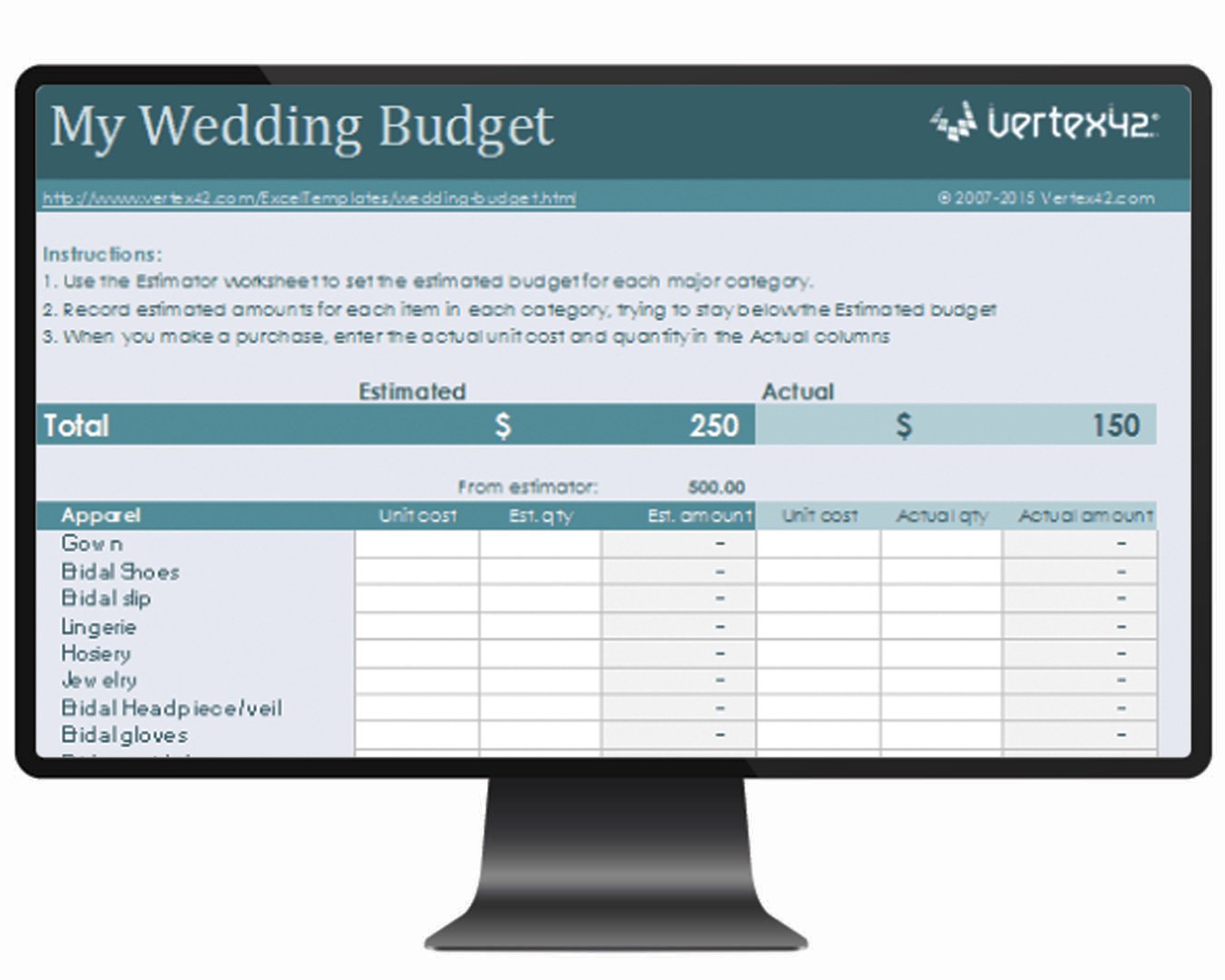 wedding budget spreadsheet wedding budget printables vertex42