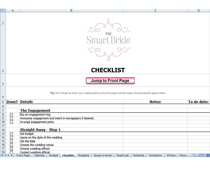 Best Wedding Planning Spreadsheet Ideas Wedding Forward