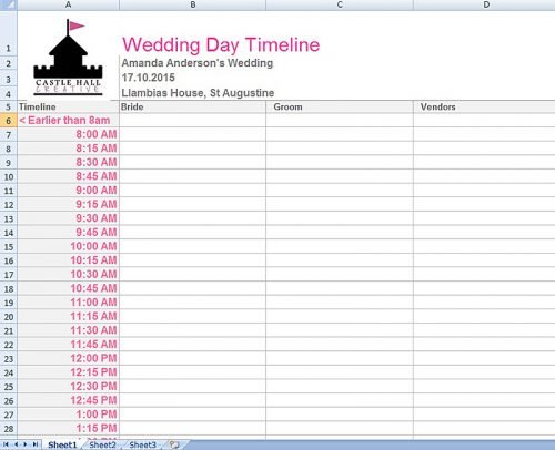 Wedding Vendor Contact List Template from www.weddingforward.com