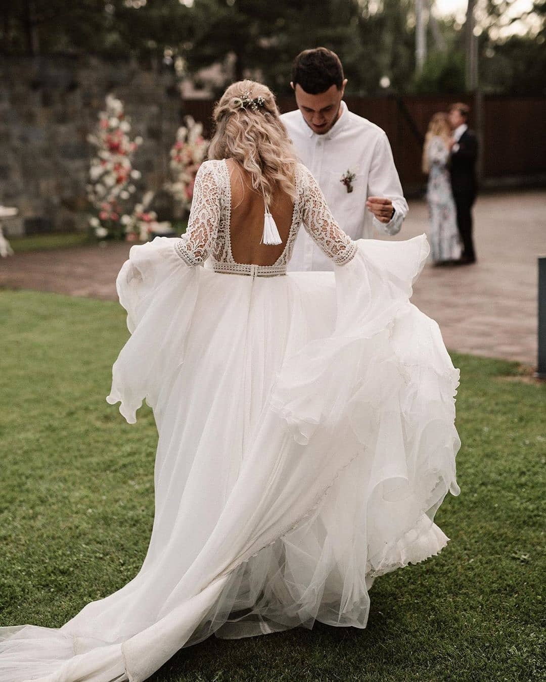 boho bridal gowns