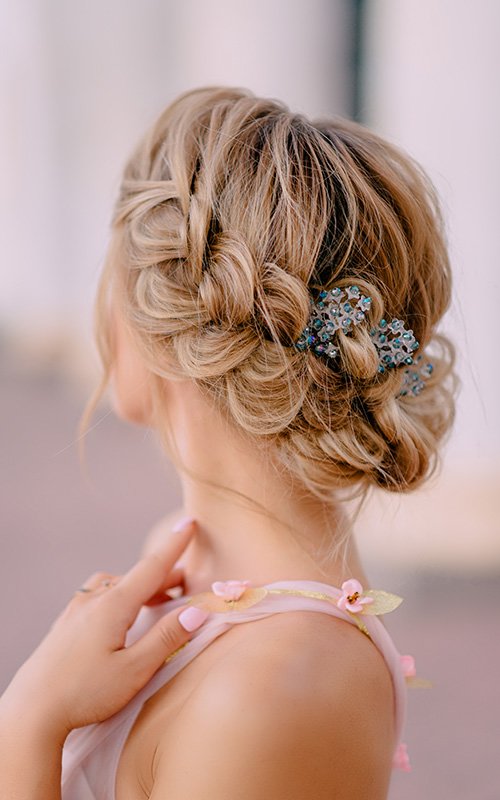 wedding hairstyles braids flowers