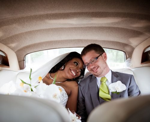 funny wedding readings happy smiling bride and groom