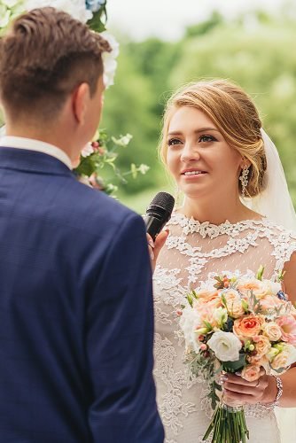 modern wedding vows bride tell her vows