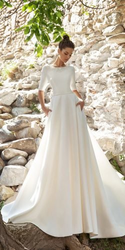 30 Cute Modest Wedding Dresses To Inspire Wedding Forward