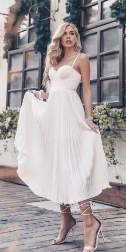 24 Gorgeous Tea Length Wedding Dresses Wedding Forward