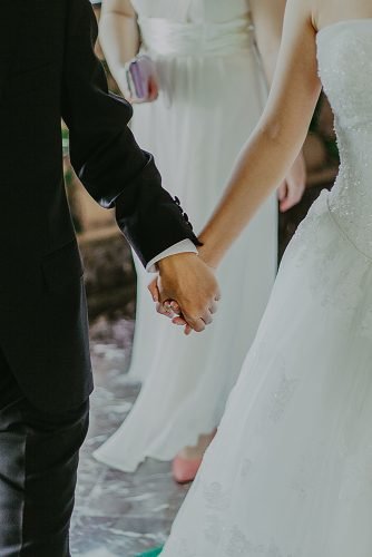 unique wedding ceremony script bride and groom walking