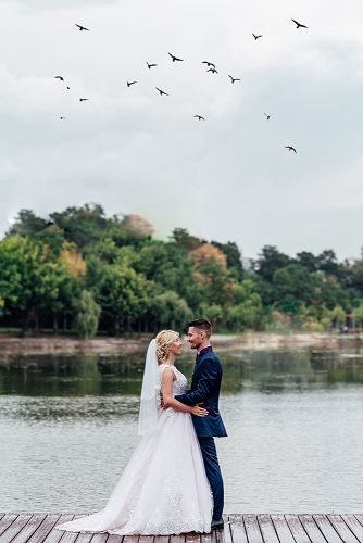 unique wedding ceremony script newlyweds near the lake