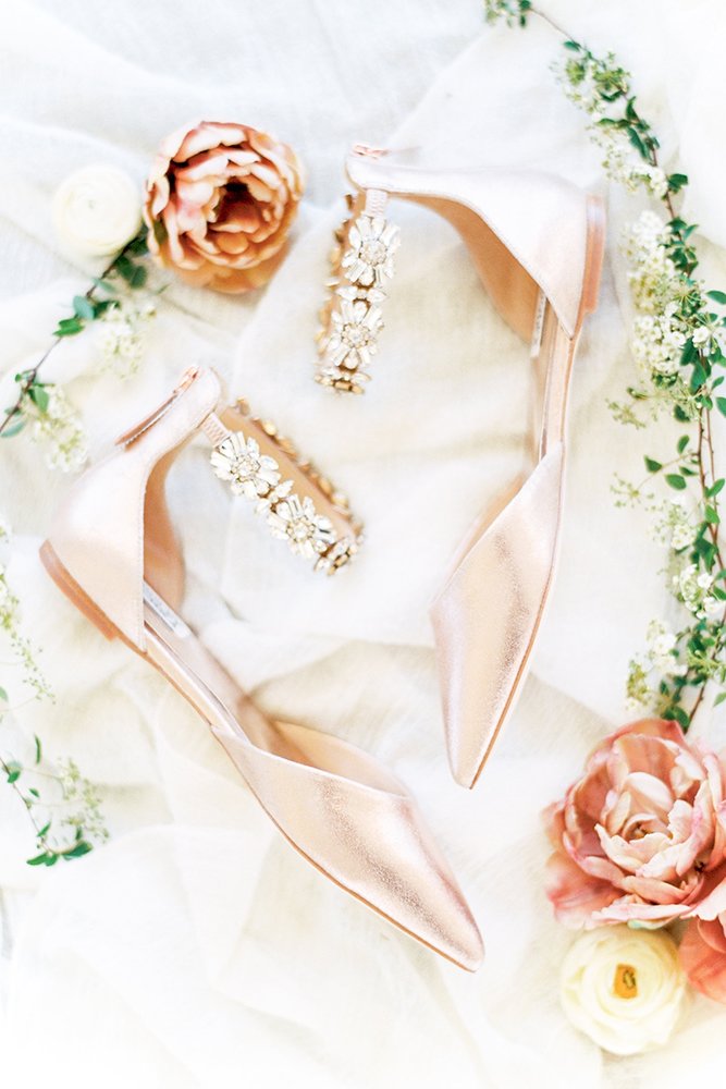 sequin flats wedding