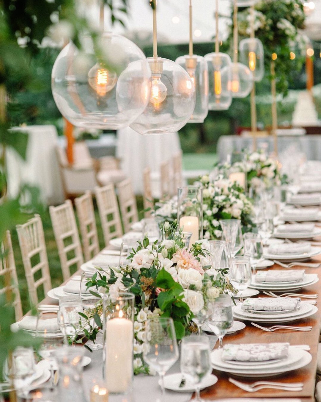 white wedding decoration ideas white greenery decor for table southern_blooms