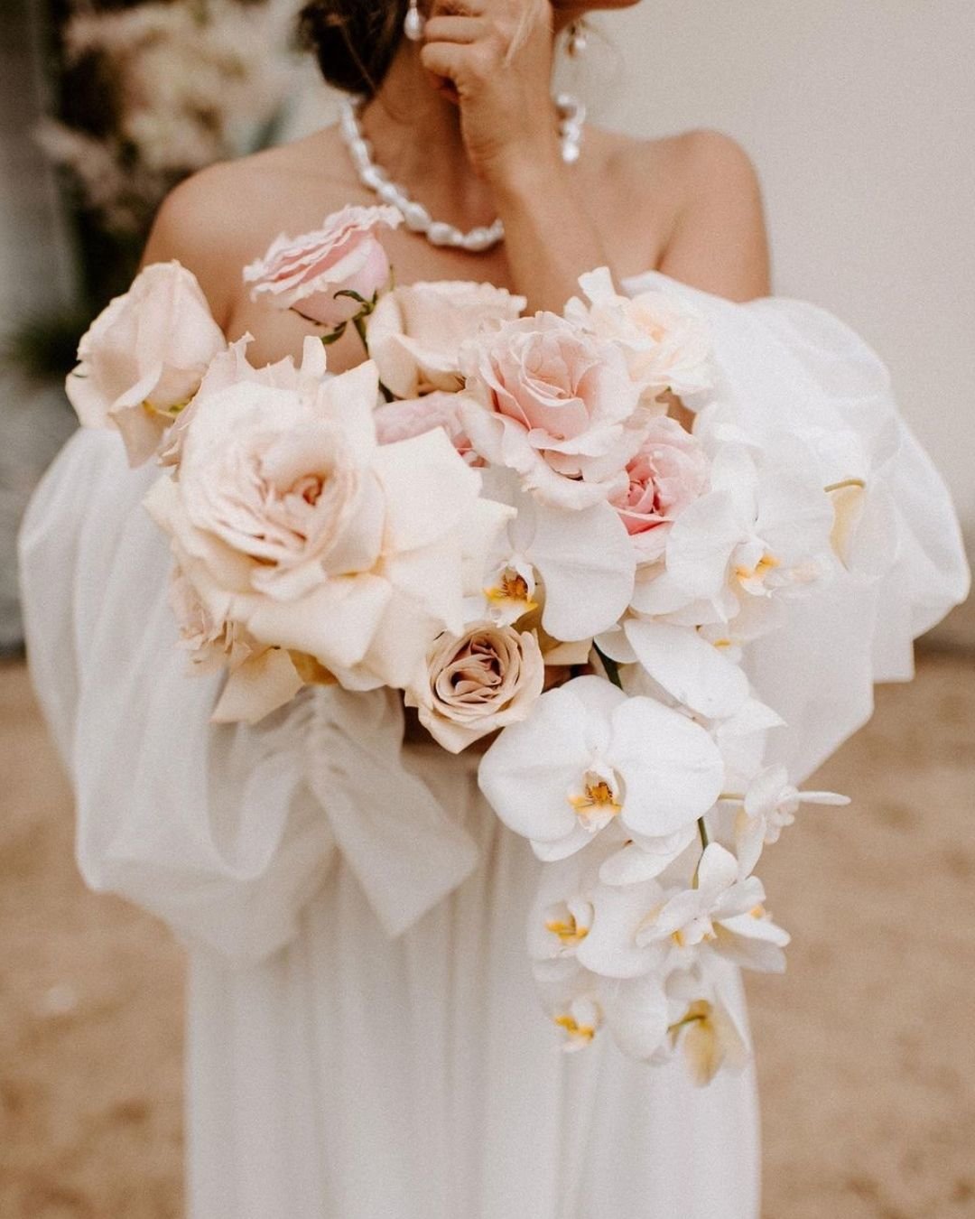 spring wedding bouquets with orchids
