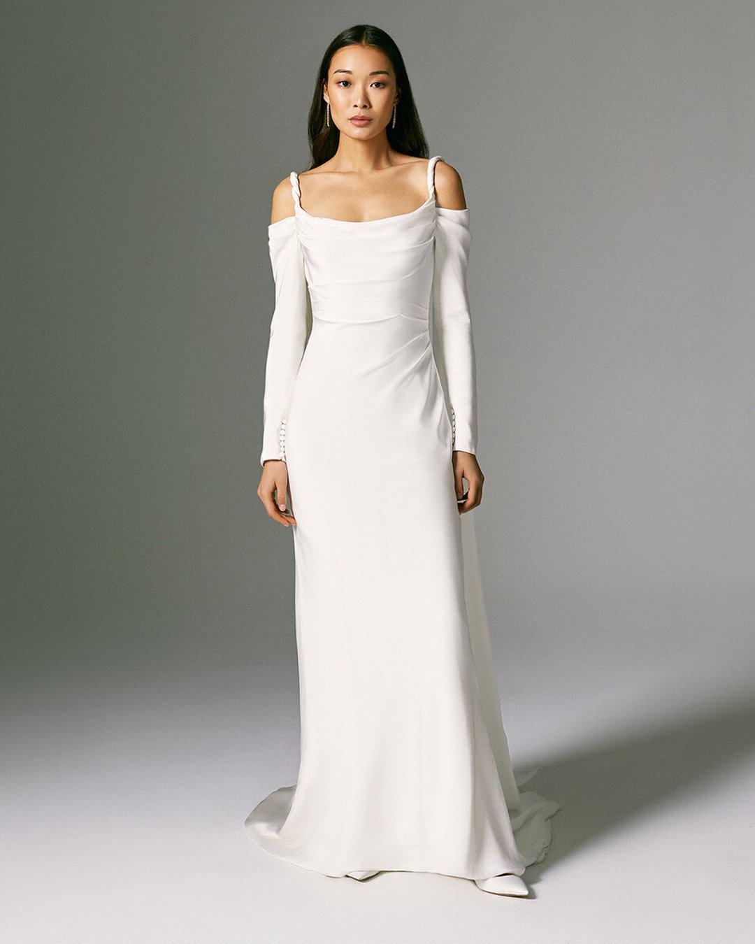 wedding dresses spring 2022 simple slip off the shoulder savannahmille