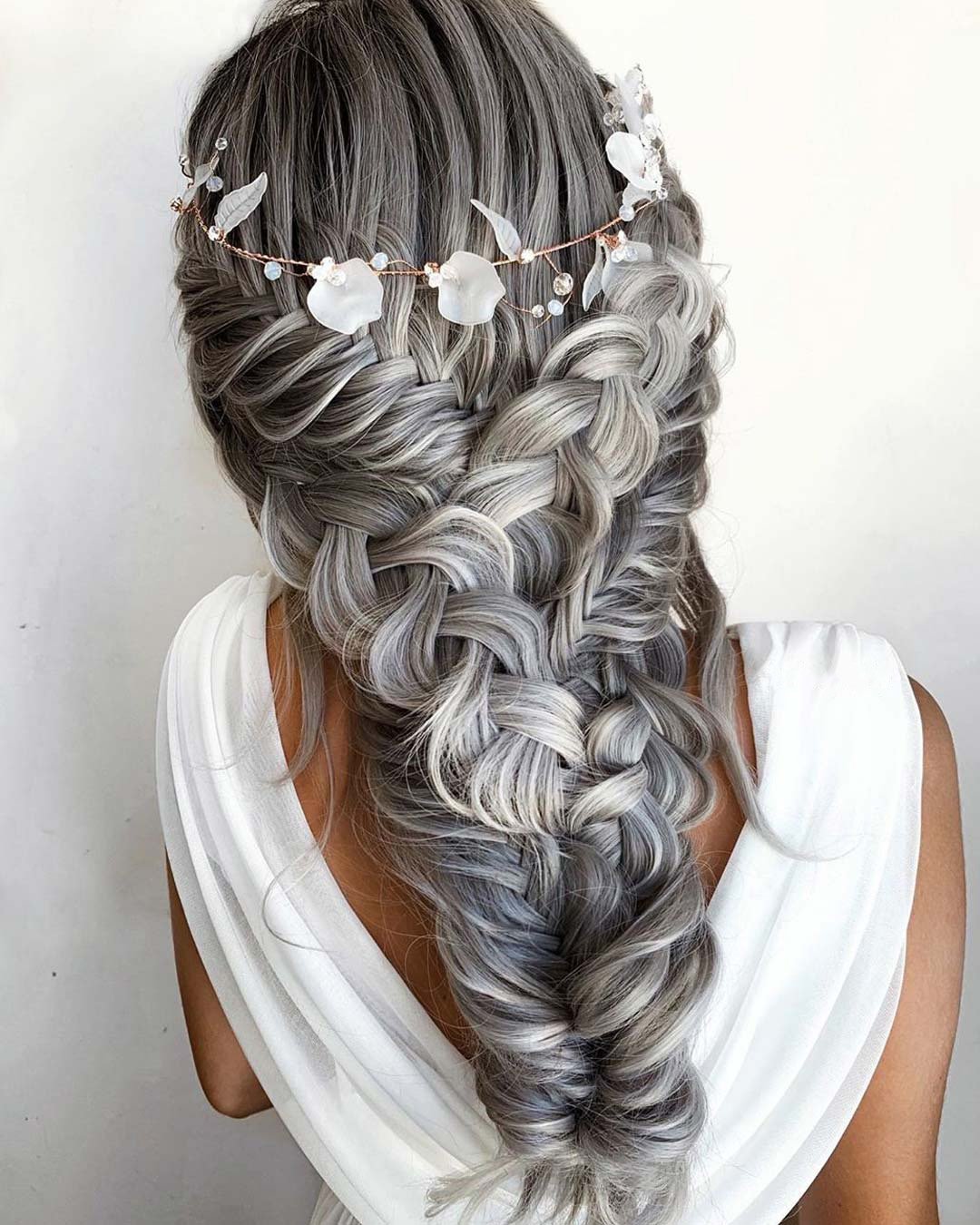 wedding-hairstyles-braids-mermaid-fishtail long samirasjewelry