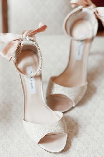 sparkling bridal shoes