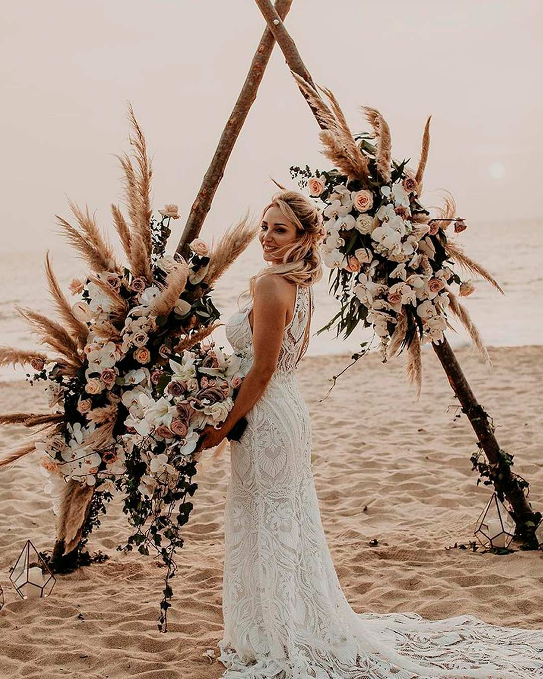 wedding themes beach arch bride