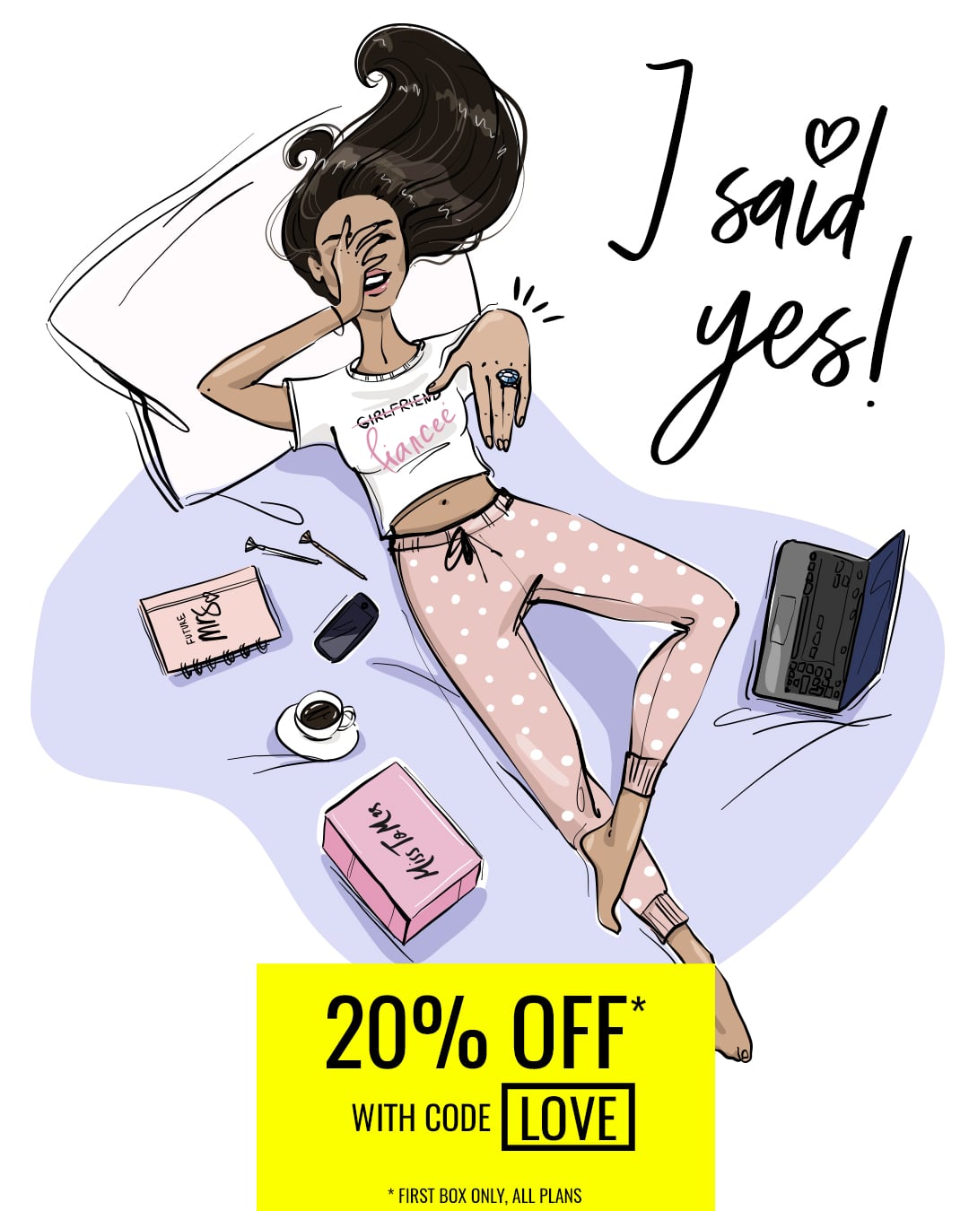 Miss To Mrs Box Discount Code 20% OFF LOVE