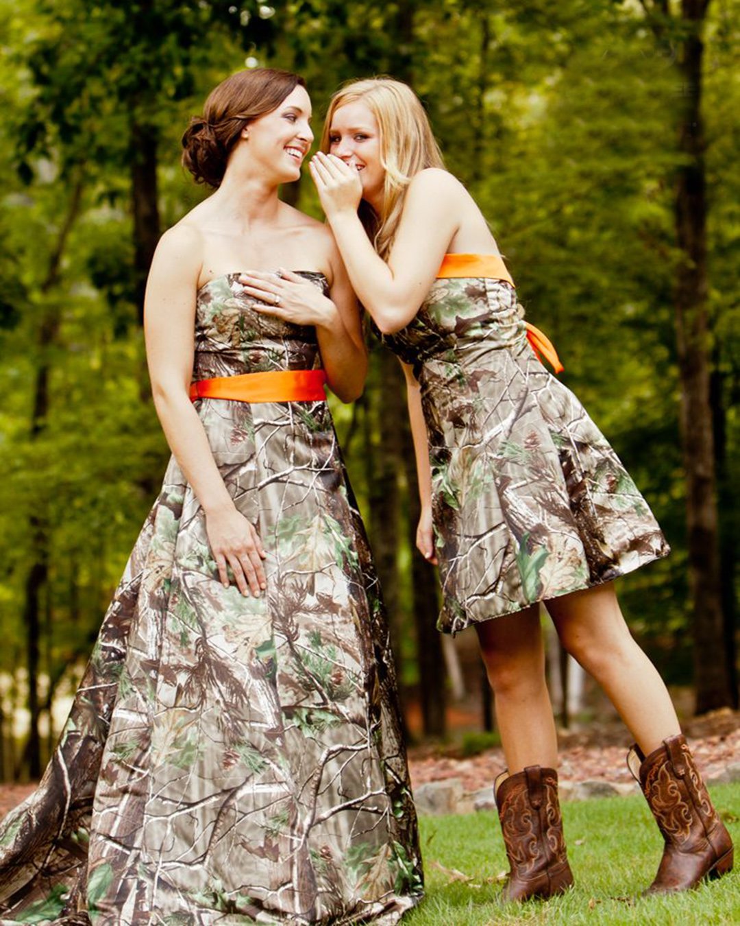 camo wedding dresses bridesmaids mossy oak Realtree