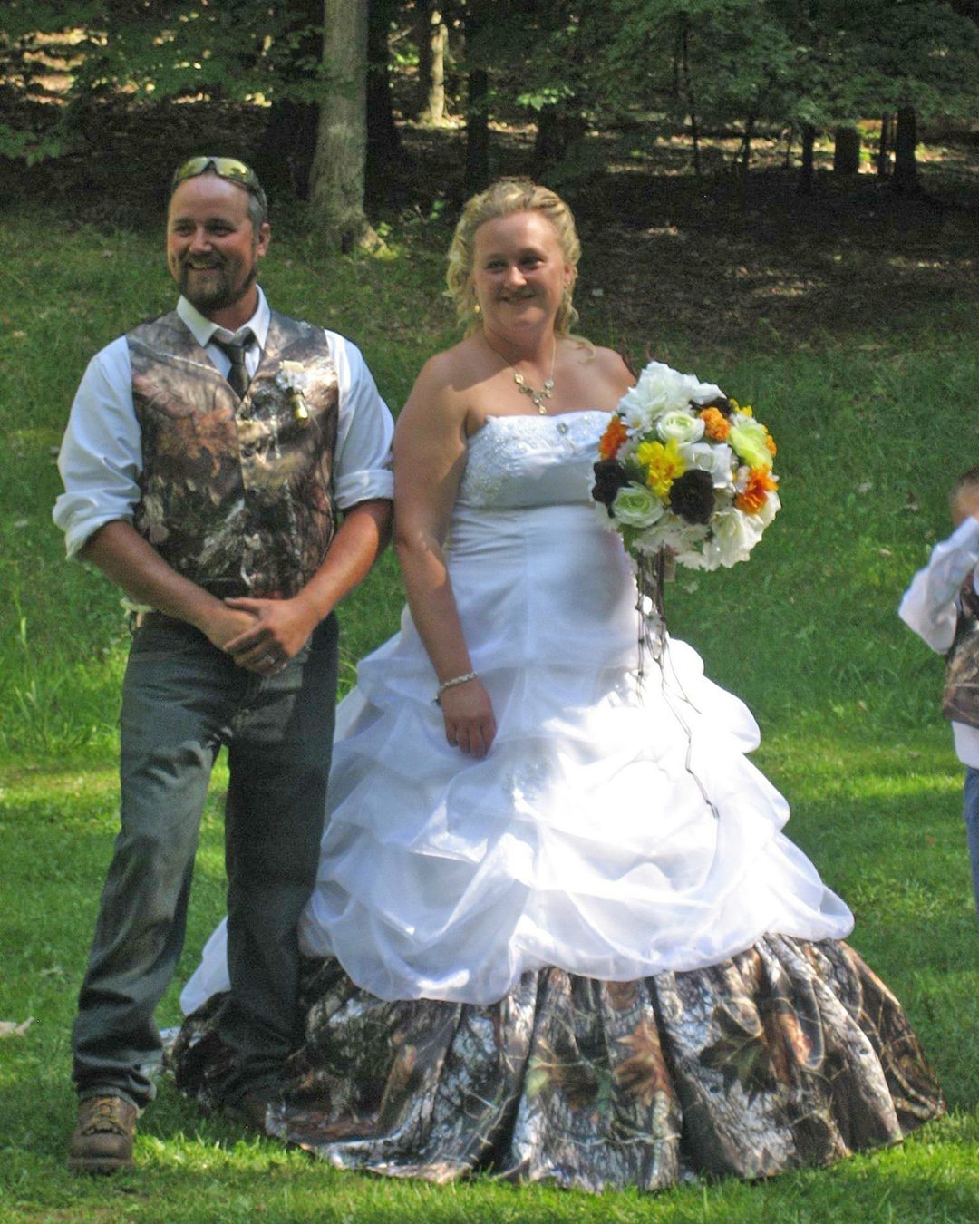 camo wedding dresses plus size with white camo formal