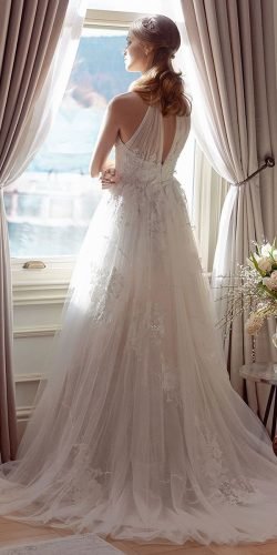  cheap wedding dresses a line sleveless lace for beach olegcassini