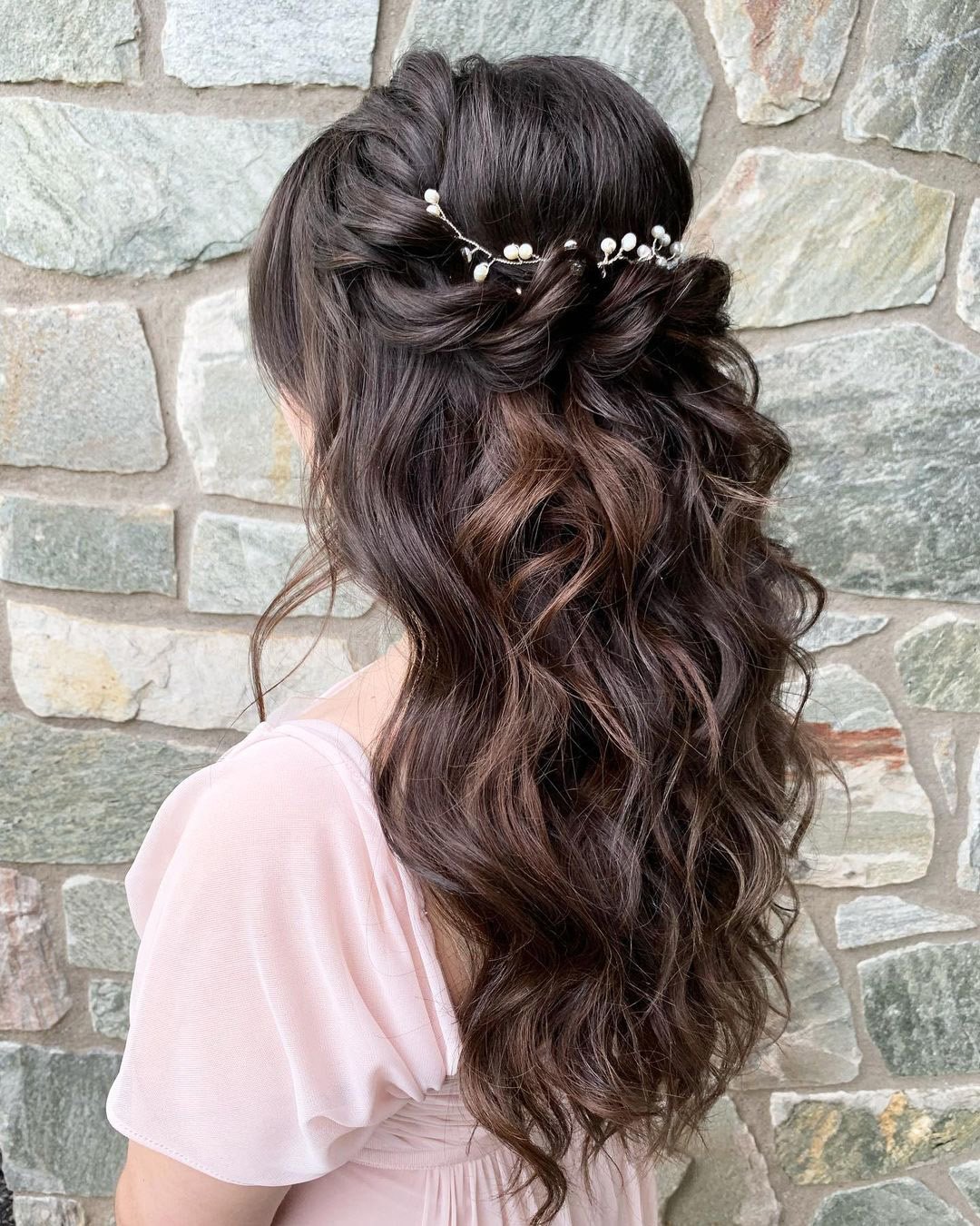 45 Perfect Half Up Half Down Wedding Hairstyles Wedding Forward