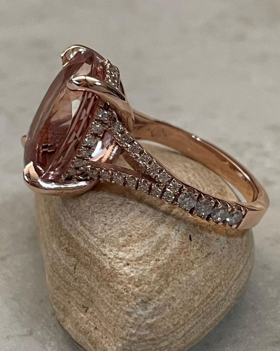 morganite engagement rings rose gold engagement rings1