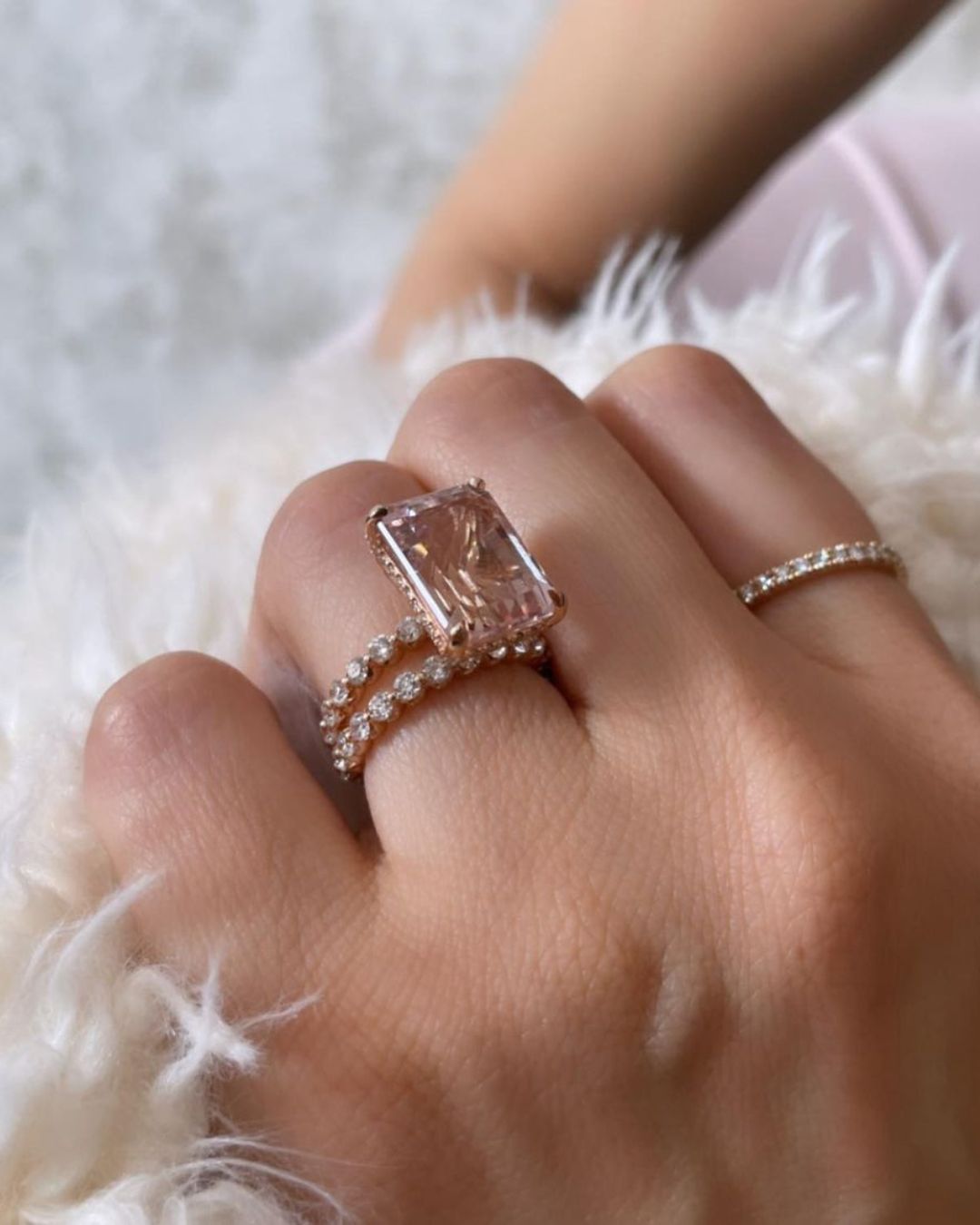 morganite engagement rings rose gold rings