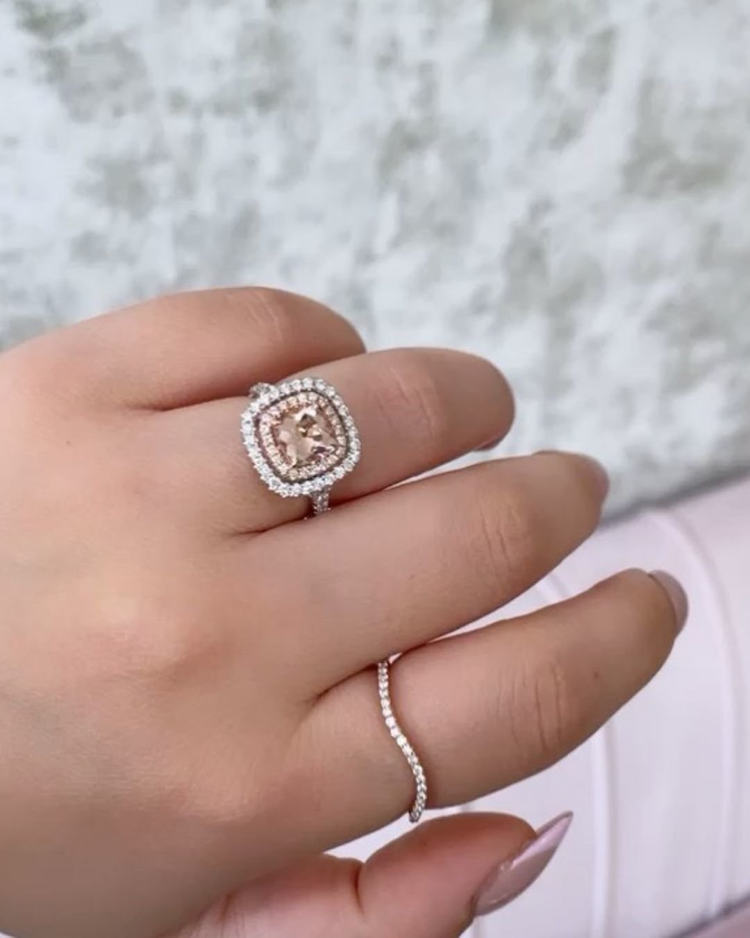 morganite engagement rings with amazing details4