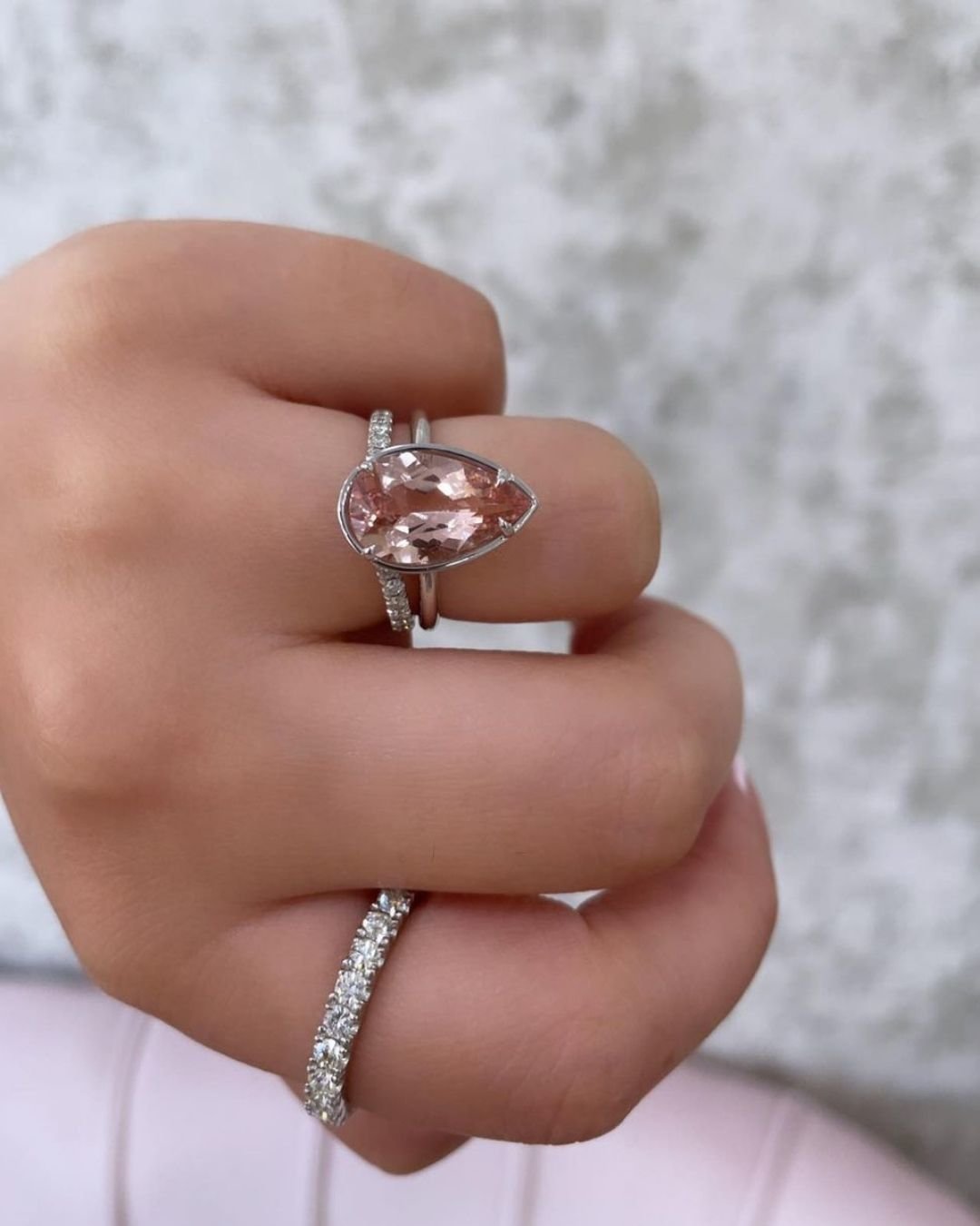 morganite engagement rings with amazing details2