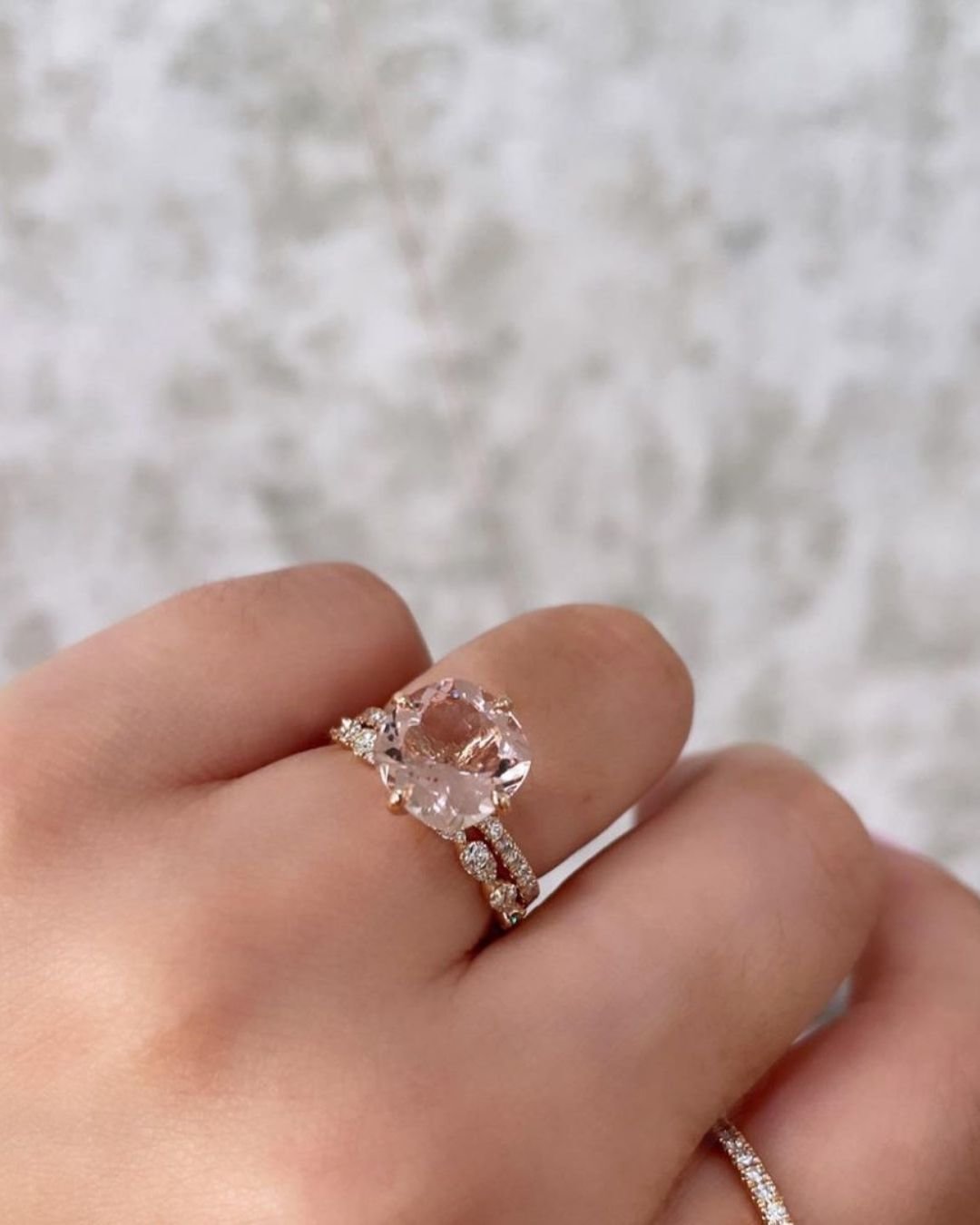 morganite engagement rings with amazing details1