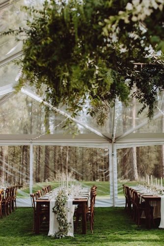 outdoor wedding venues wedding reception in the forest