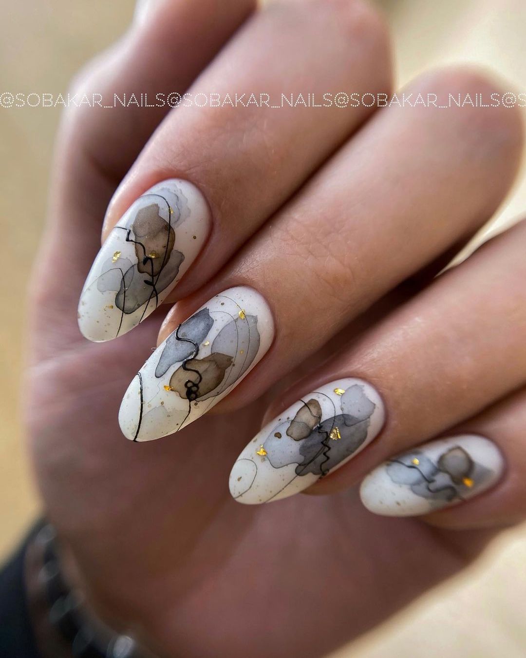 Pinterest nails almond