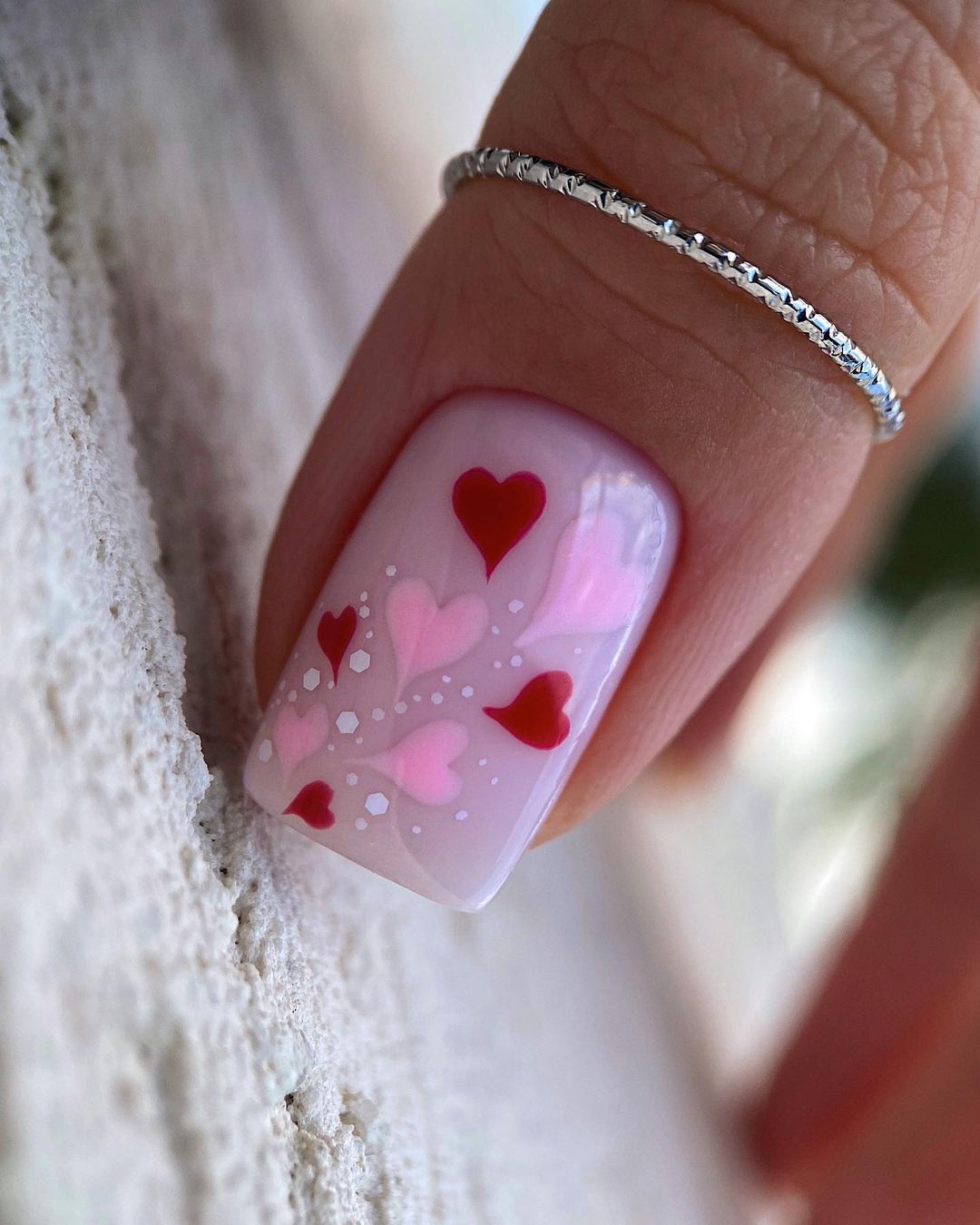 Pinterest nails hearts