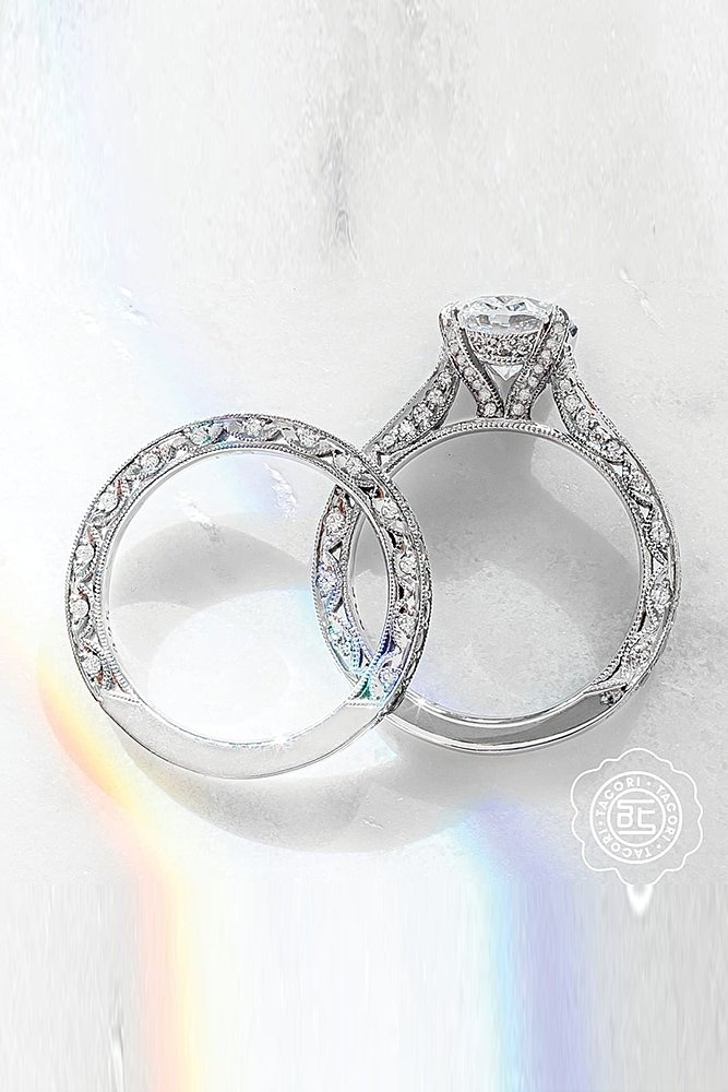 tacori engagement and wedding ring sets