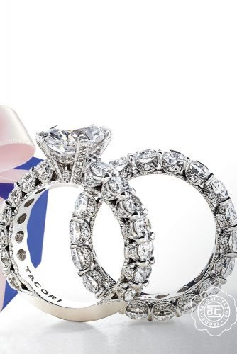 tacori engagement and wedding ring sets