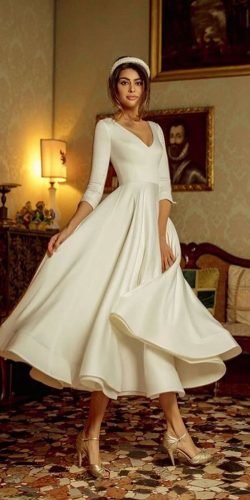ballet length wedding dress