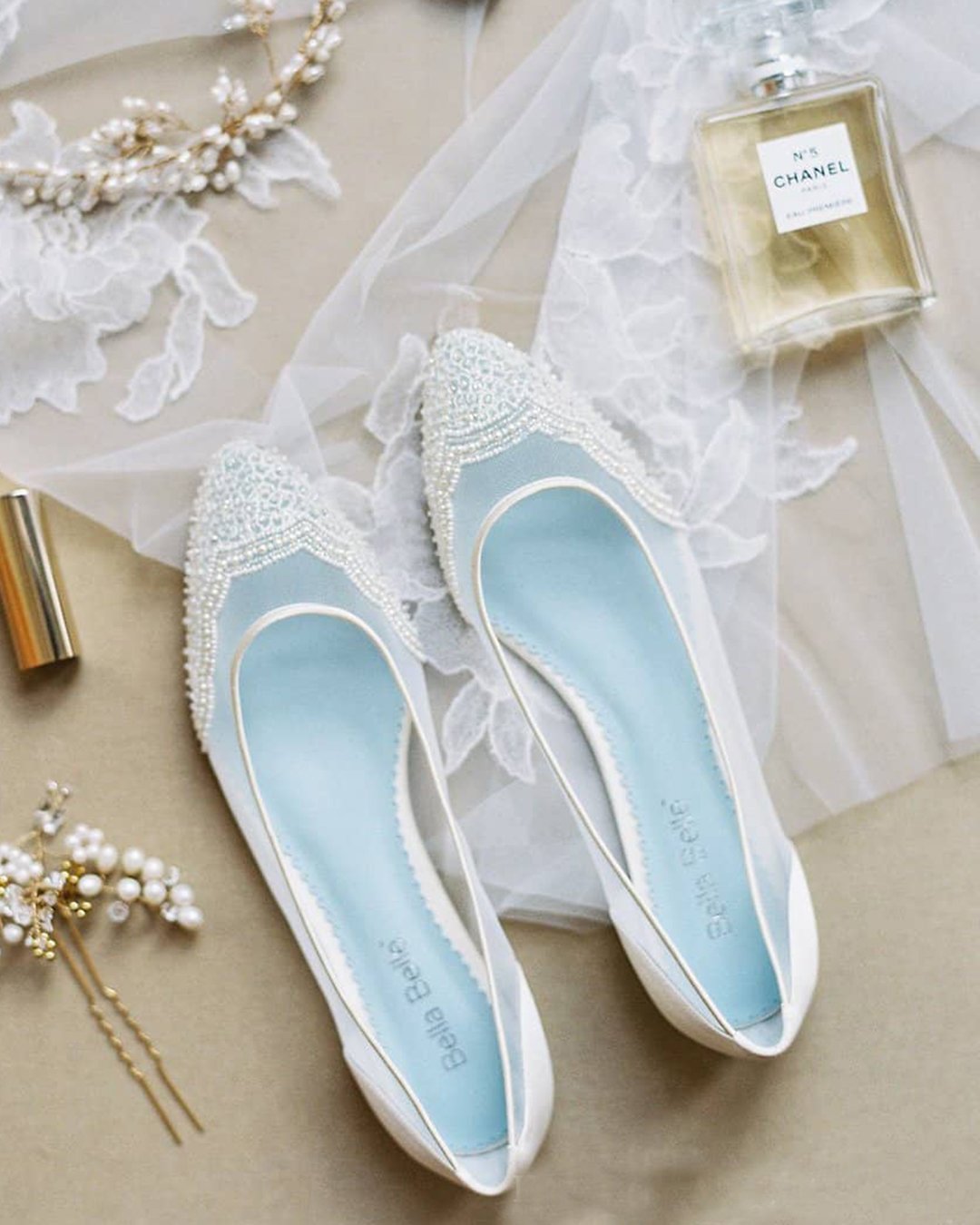 things brides regret not doing at their wedding bella belle shoes beaded ivory flats
