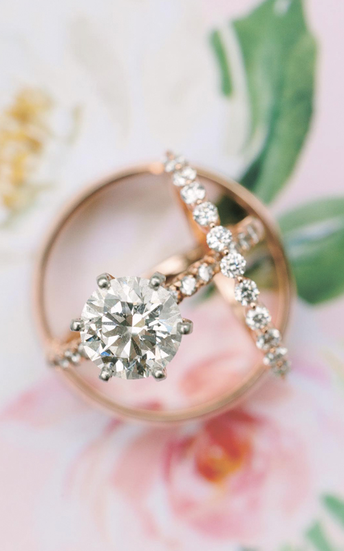 1.36TCW H /SI2 Cert Diamond Engagement Wedding Rings Set| Surat Diamond  Jewelry