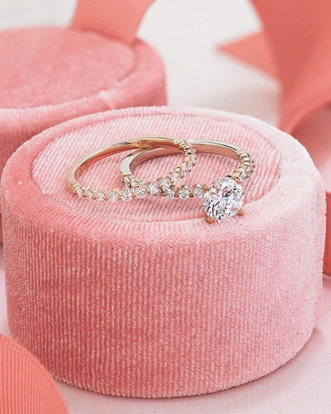 vintage wedding rings cushion round cut rings